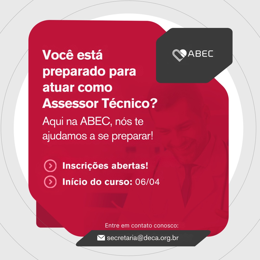 Inscrições abertas para o Curso de Assessor Tecnico